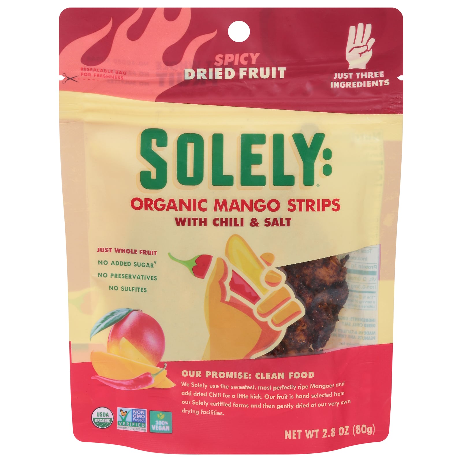 Solely - Drd Frt Og2 Mango W-chili - Cs Of 8-2.8 Oz