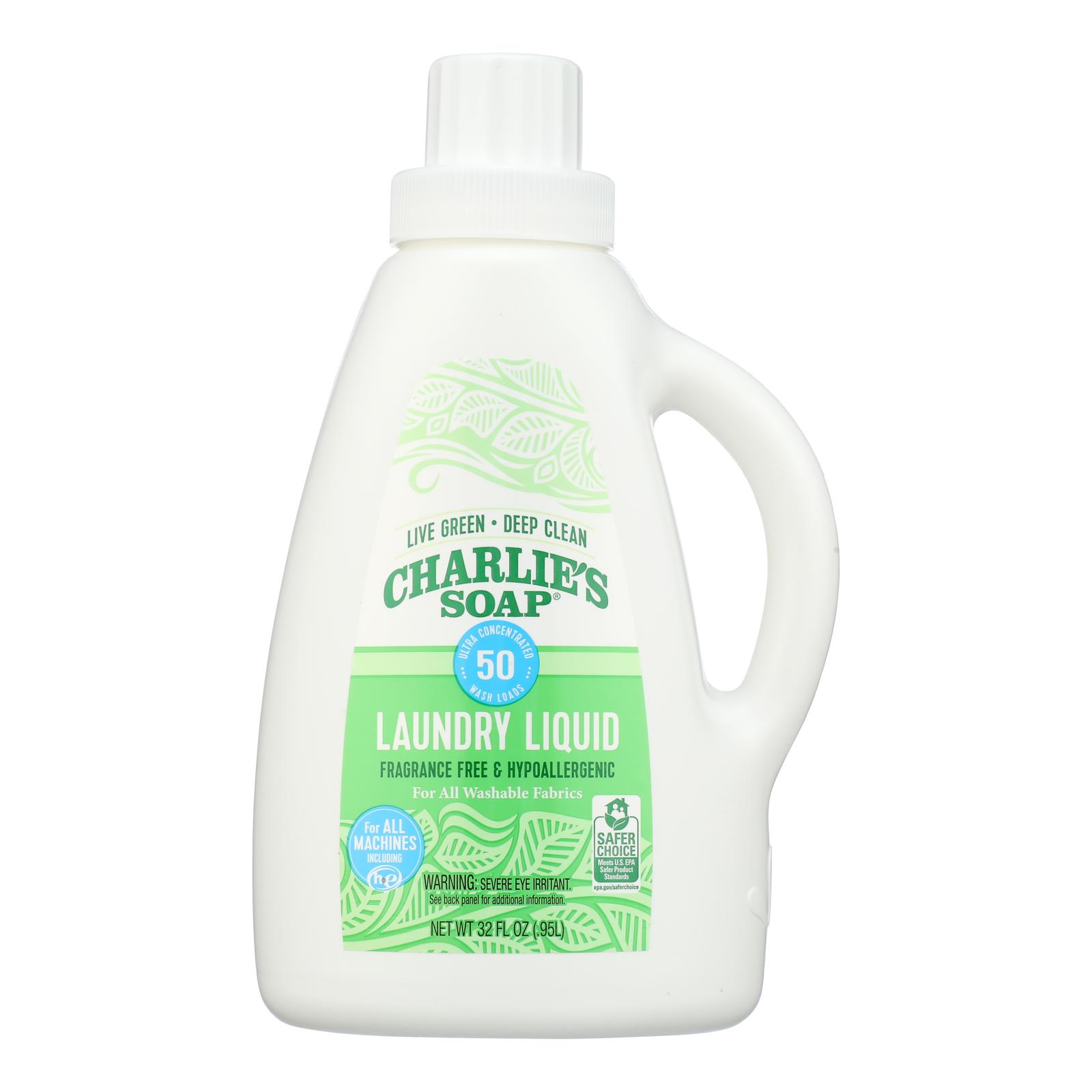 Charlies Soap Laundry Liquid - Case Of 6 - 32 Fz