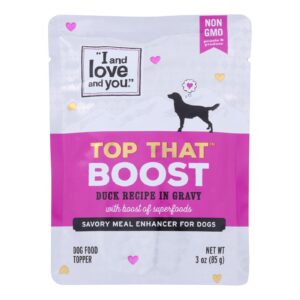 I And Love And You - Dog Topper Duck Rcpe - Case Of 24 - 3 Oz