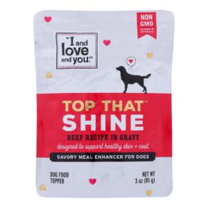 I And Love And You - Dog Topper Beef Rcpe - Case Of 24 - 3 Oz