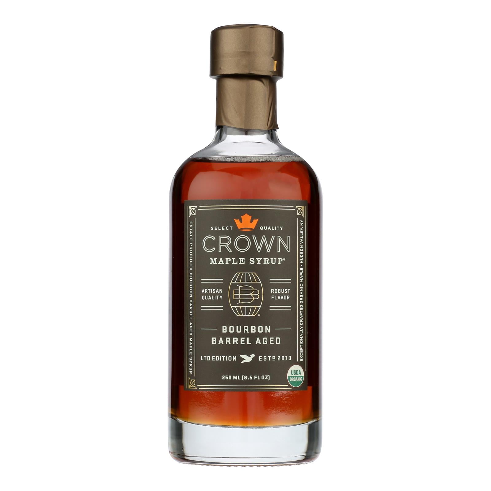 Crown Maple Syrup - Bourbon Barrel Aged - Case Of 8 - 8.5 Fl Oz.