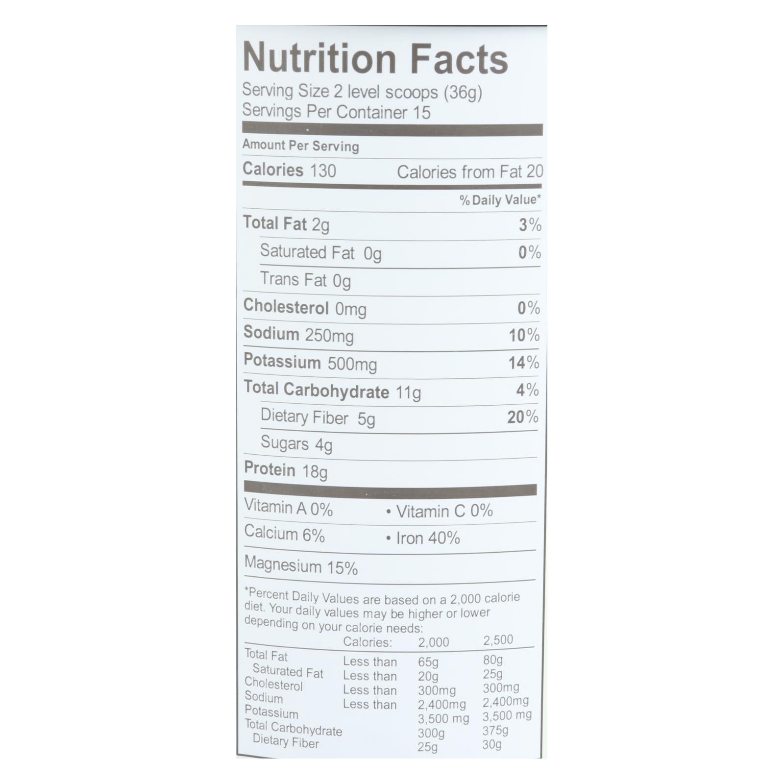 Aloha Inc - Prot Pwdr Plant Choco - 1 Each-1.22 Lb - Image 3