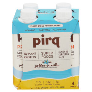 Pirq - Protein Shake Vanilla Peanut Butter 4pk - Case Of 3-4-11 Fz