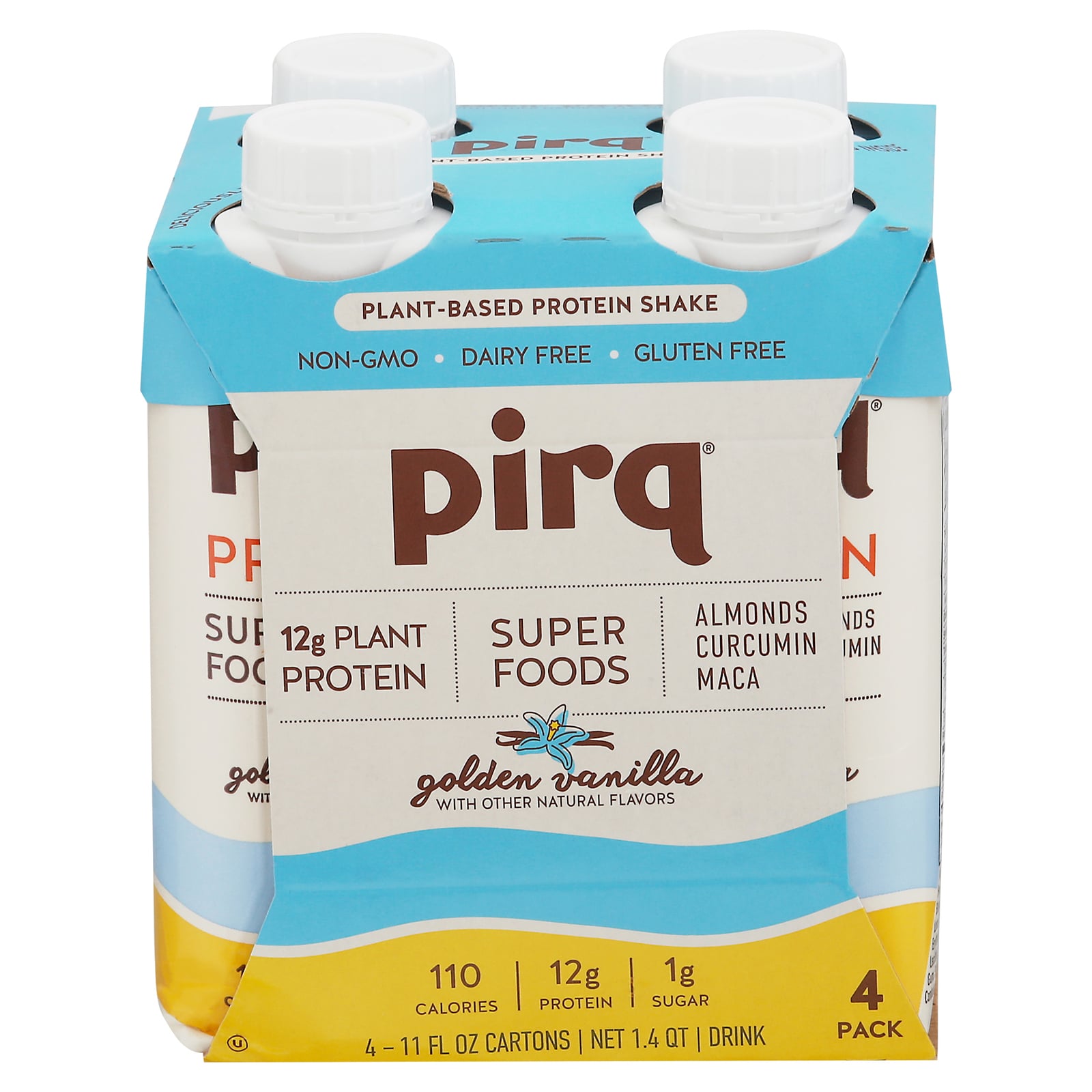 Pirq - Protein Shake Vanilla Peanut Butter 4pk - Case Of 3-4-11 Fz