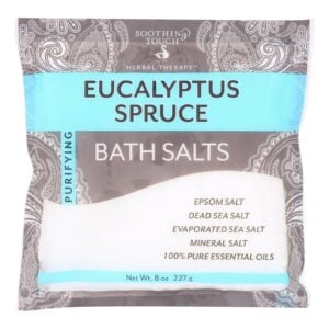 Soothing Touch Bath Salts - Euc Spruce - Case Of 6 - 8 Oz