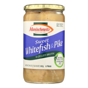 Manischewitz - Sweet Whitefish And Pike In Jelled Broth - Case Of 12 - 24 Oz.