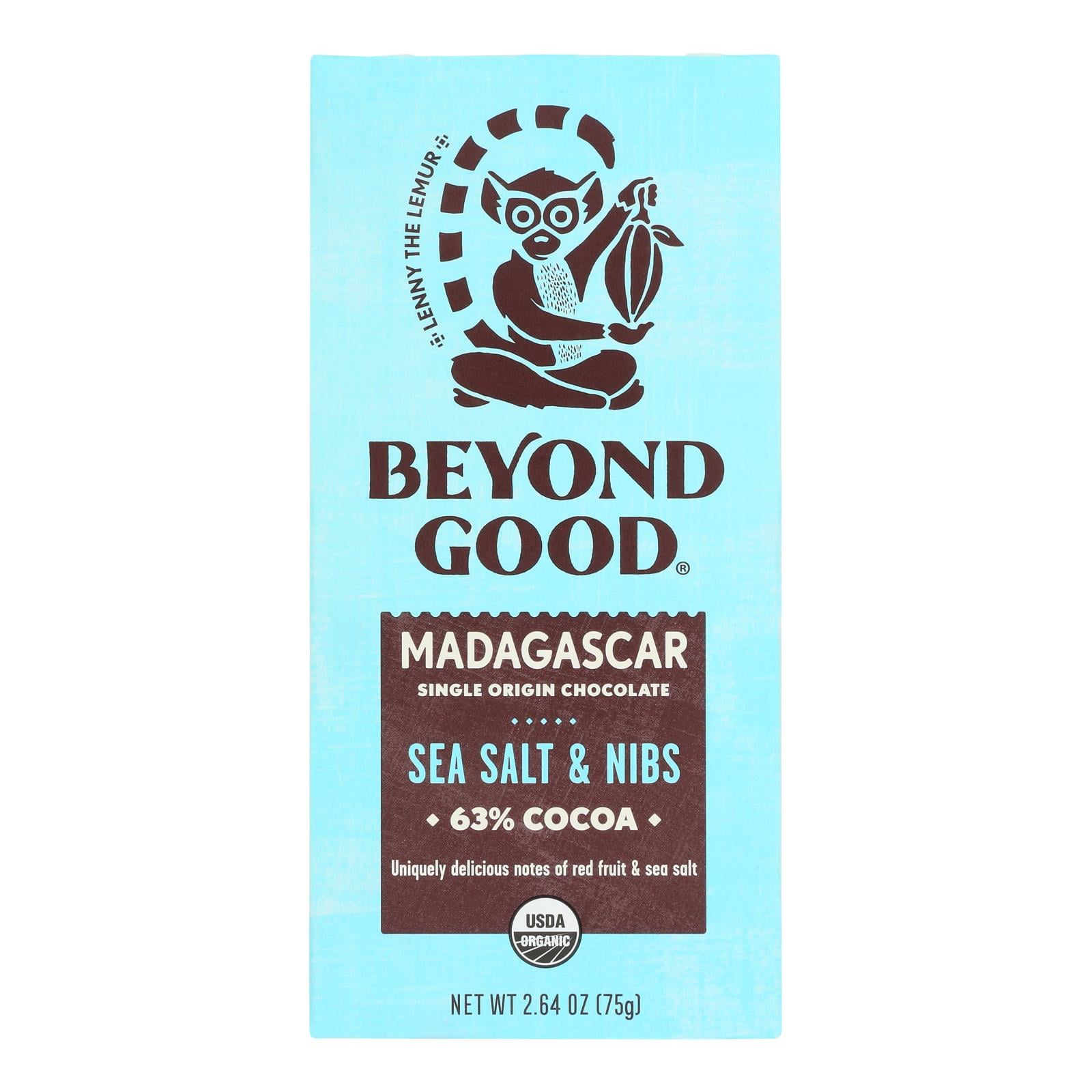 Beyond Good - Bar Ssalt-nibs Madaga - Case Of 10-2.64 Oz