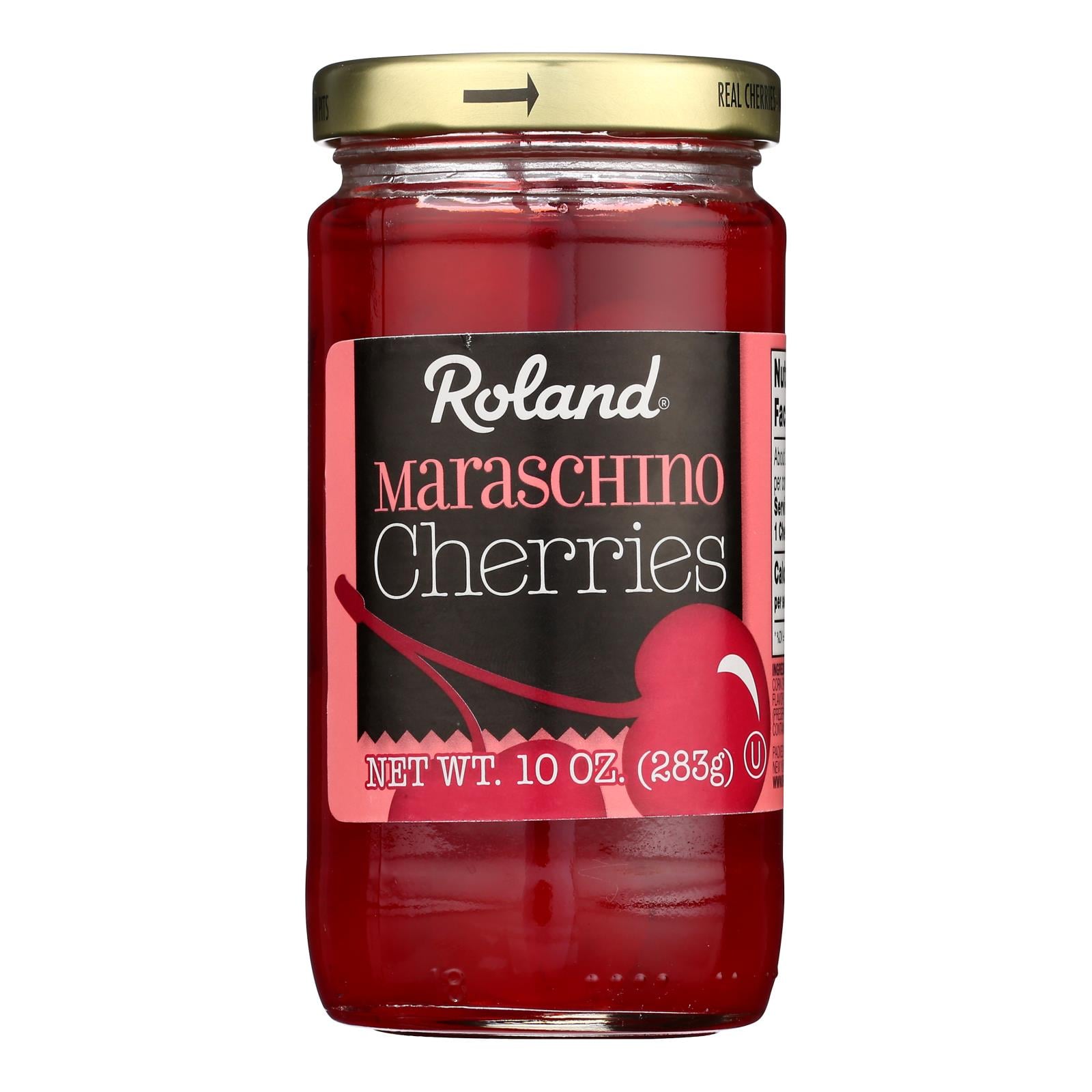 Roland Products Maraschino Cherries - Case Of 12 - 10 Oz