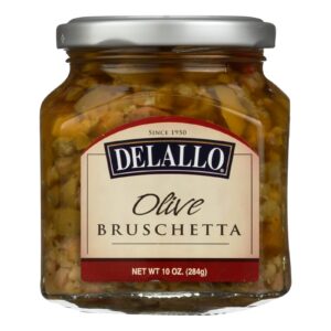 Delallo - Bruschetta - Olive - Case Of 6 - 10 Oz.