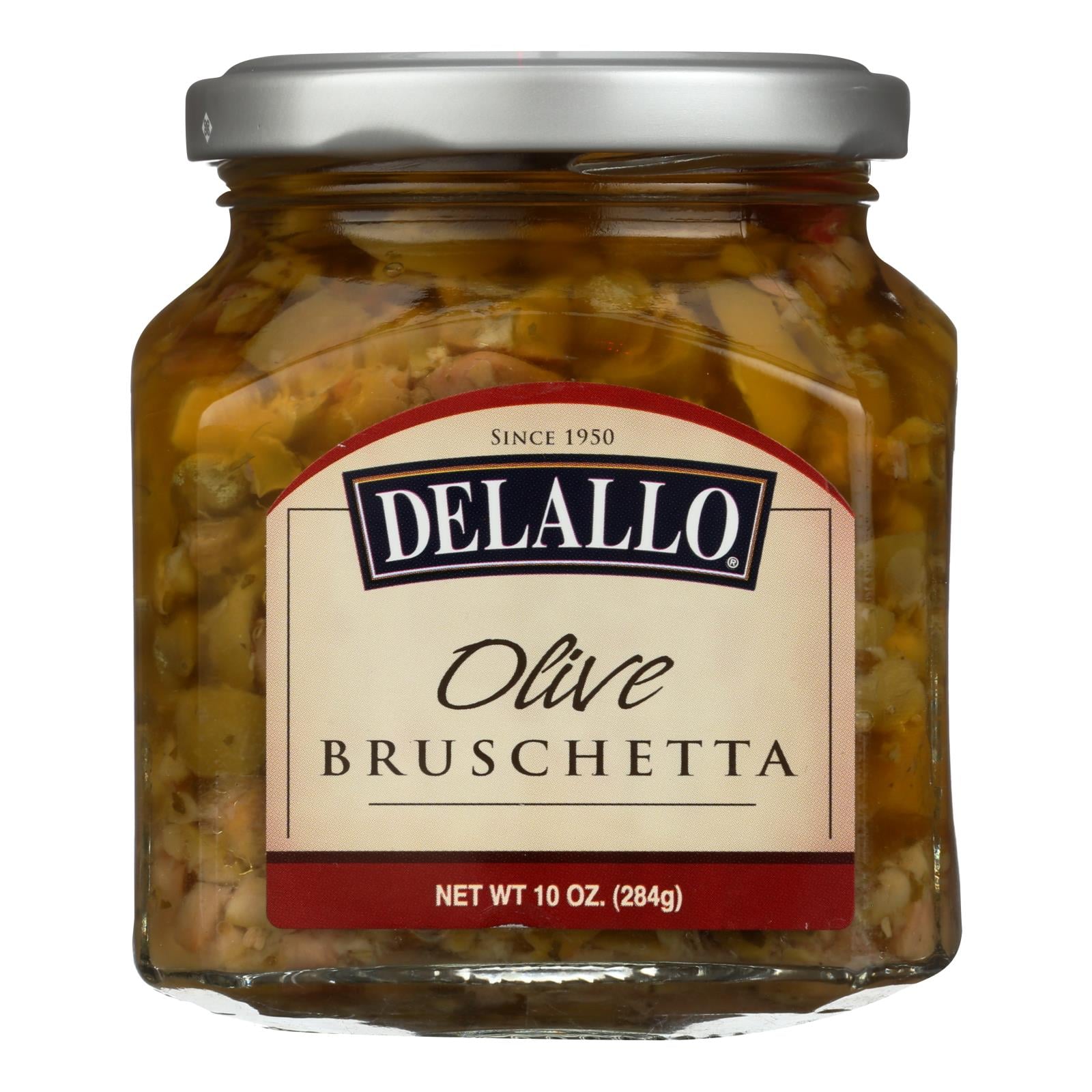 Delallo - Bruschetta - Olive - Case Of 6 - 10 Oz.