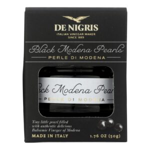 De Nigris - Black Modena Pearls - Cs Of 6-1.76 Oz