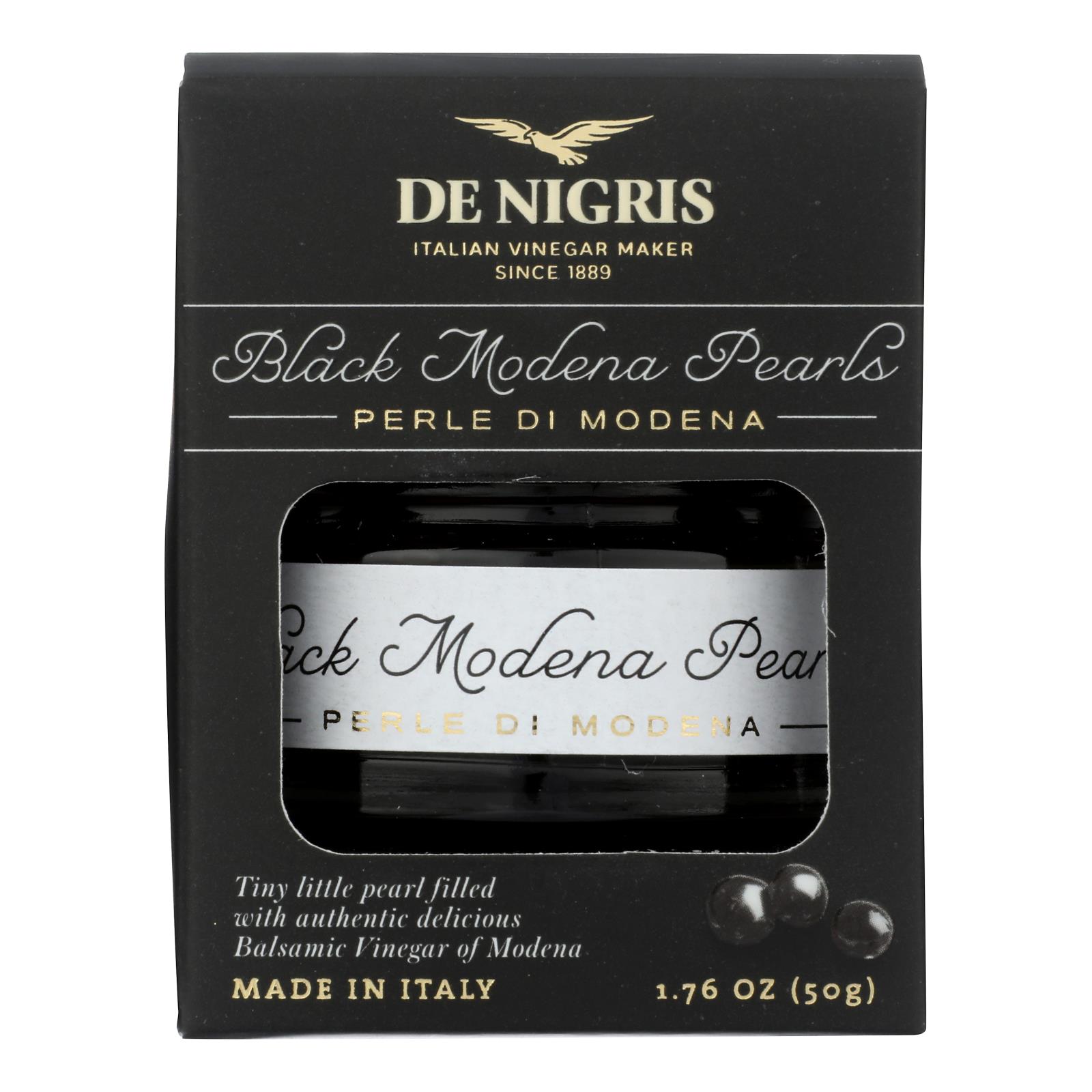 De Nigris - Black Modena Pearls - Cs Of 6-1.76 Oz