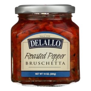 Delallo - Roasted Pepper Bruschetta - Case Of 6 - 10 Oz.