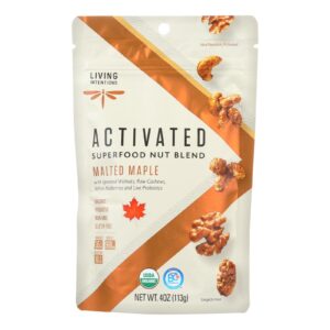 Living Intentions Activated Superfood Malted Maple Nut Blend  - Case Of 6 - 4 Oz