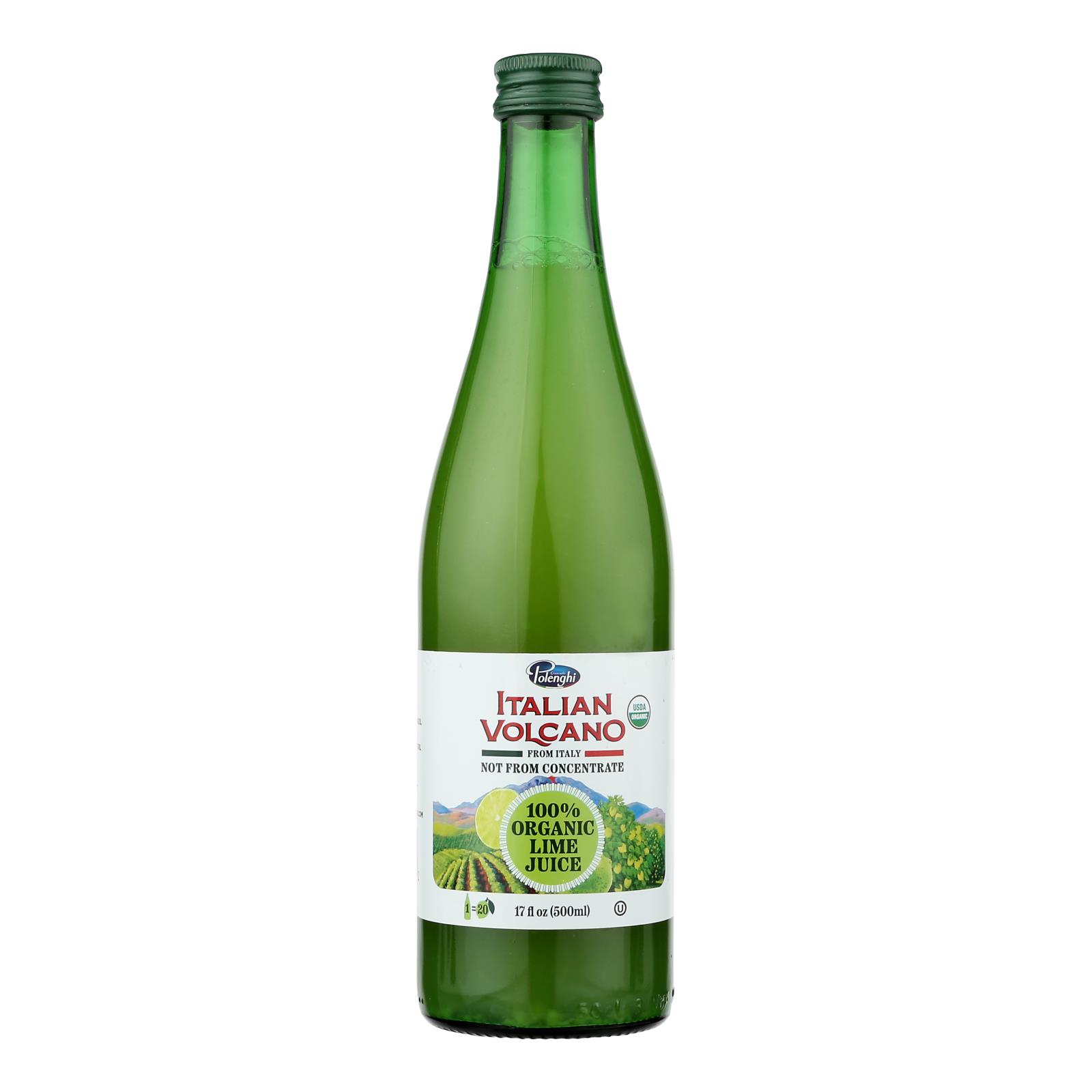 Volcano Bursts Organic Juice - Lime - Case Of 12 - 16.9 Fl Oz.