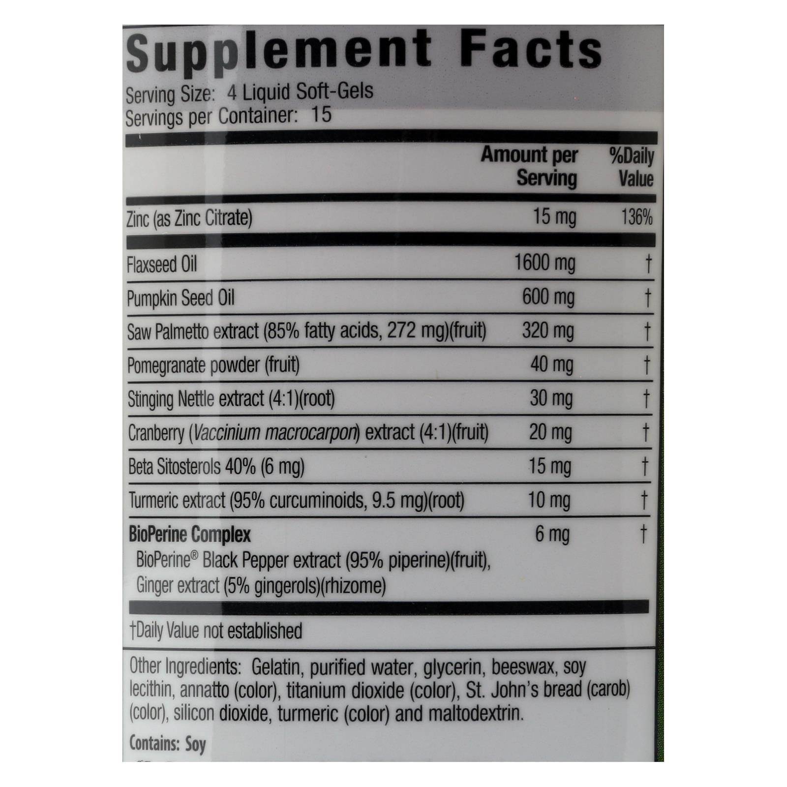 Irwin Naturals - Healthy Flow Saw Palmetto - 1 Each - 60 Sgel - Image 2
