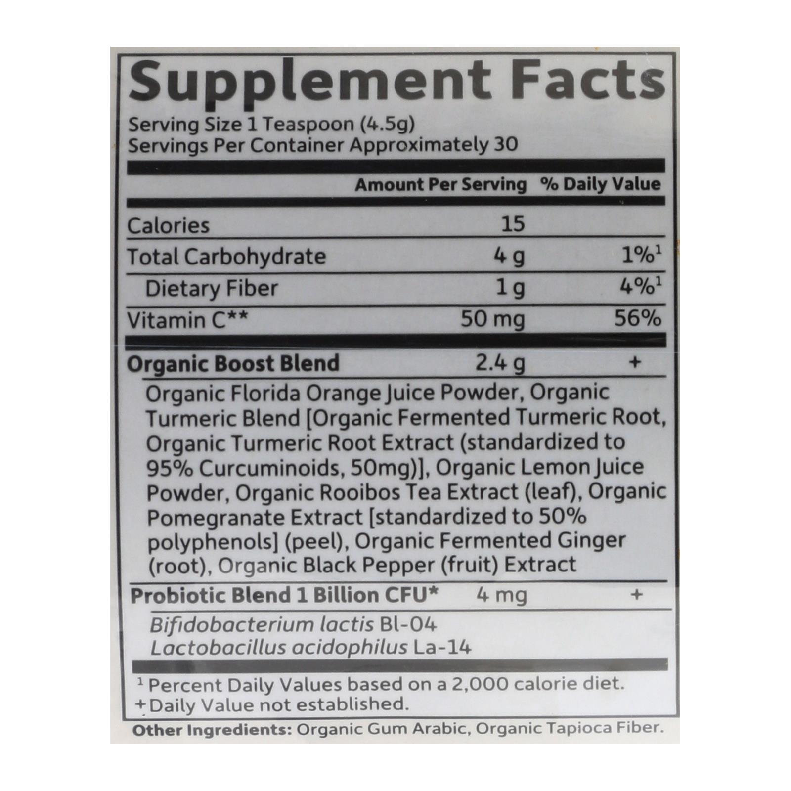 Garden Of Life - Mykind Tumrc Boost - 1 Each - 4.76 Oz - Image 2