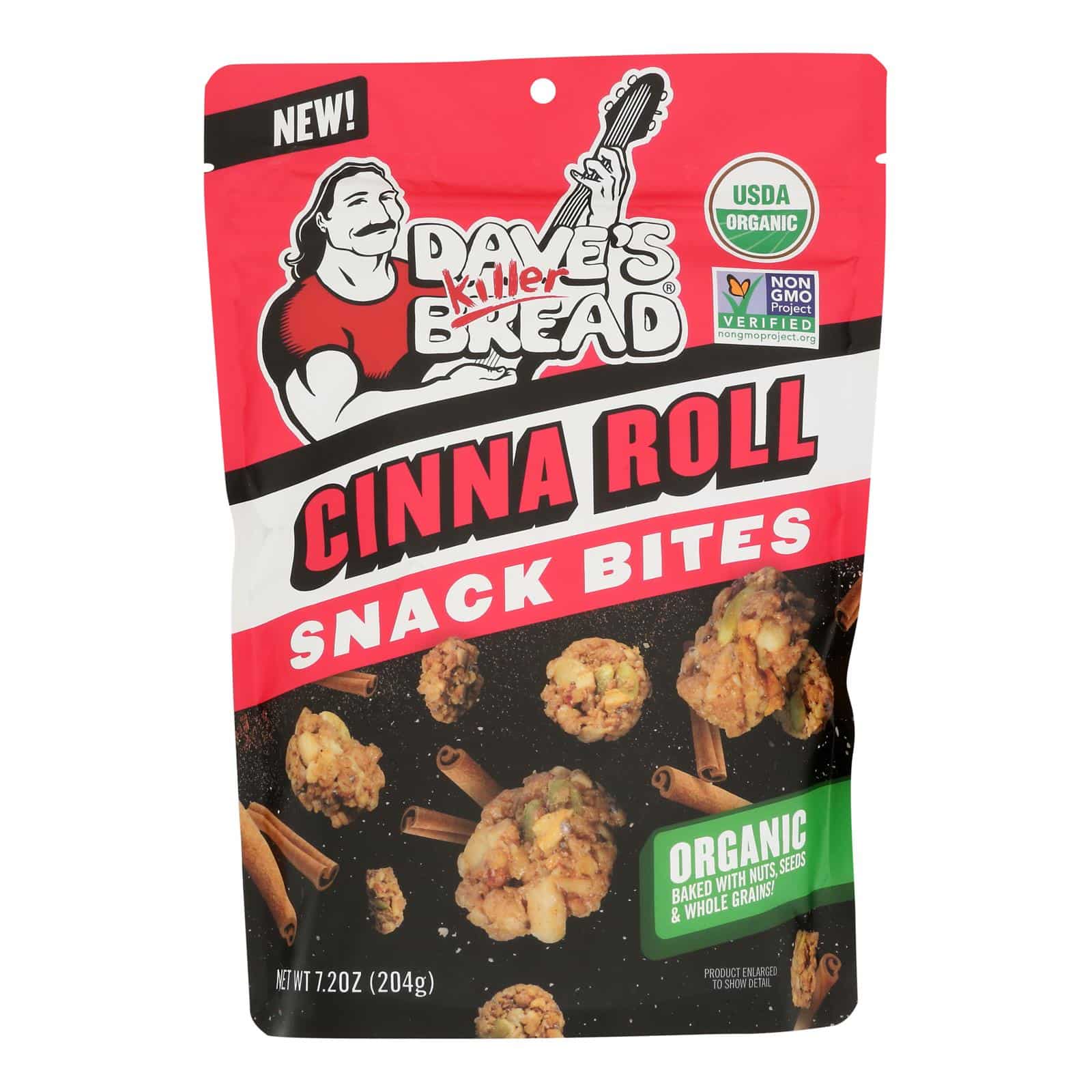 Daves Killer Bread - Crnchy Bites Og2 Cinn Rol - Cs Of 6-7.2 Oz